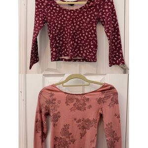 Floral Women's Long Sleeve Tops